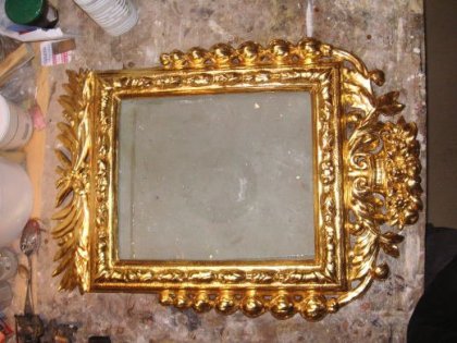 Miroir d'époque Louis XIII